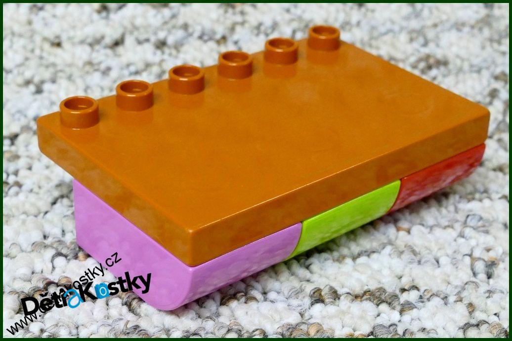 Lego® Duplo® Kostka 2x3 Zaoblená Invert - Světle Tyrkysová