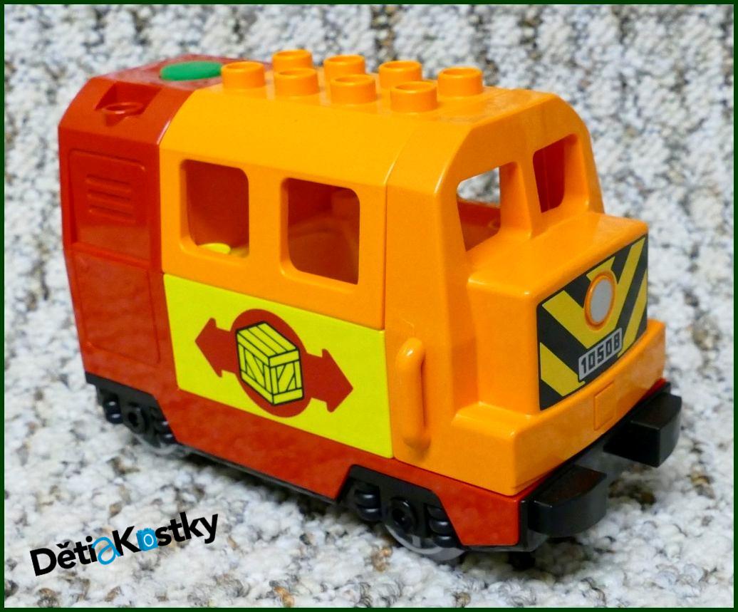 Lego® Duplo® El. Mašinka ze setu 10508 Oranžová (Zastřený Zvuk)