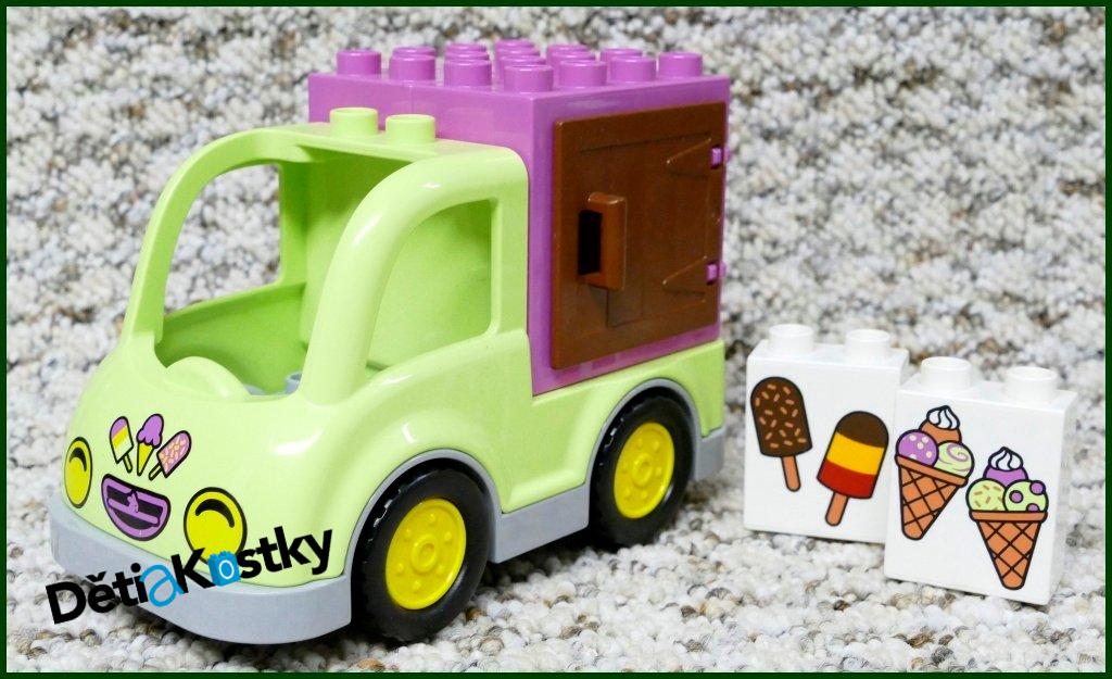Lego® Duplo® Dodávka - Zmrzlina/Růžové Kostky