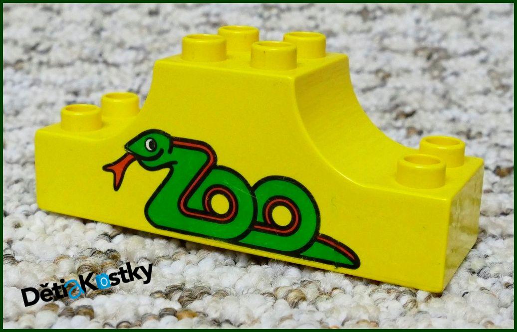 Lego® Duplo® Klenutá Kostka 2x6 Žlutá - Mašlička