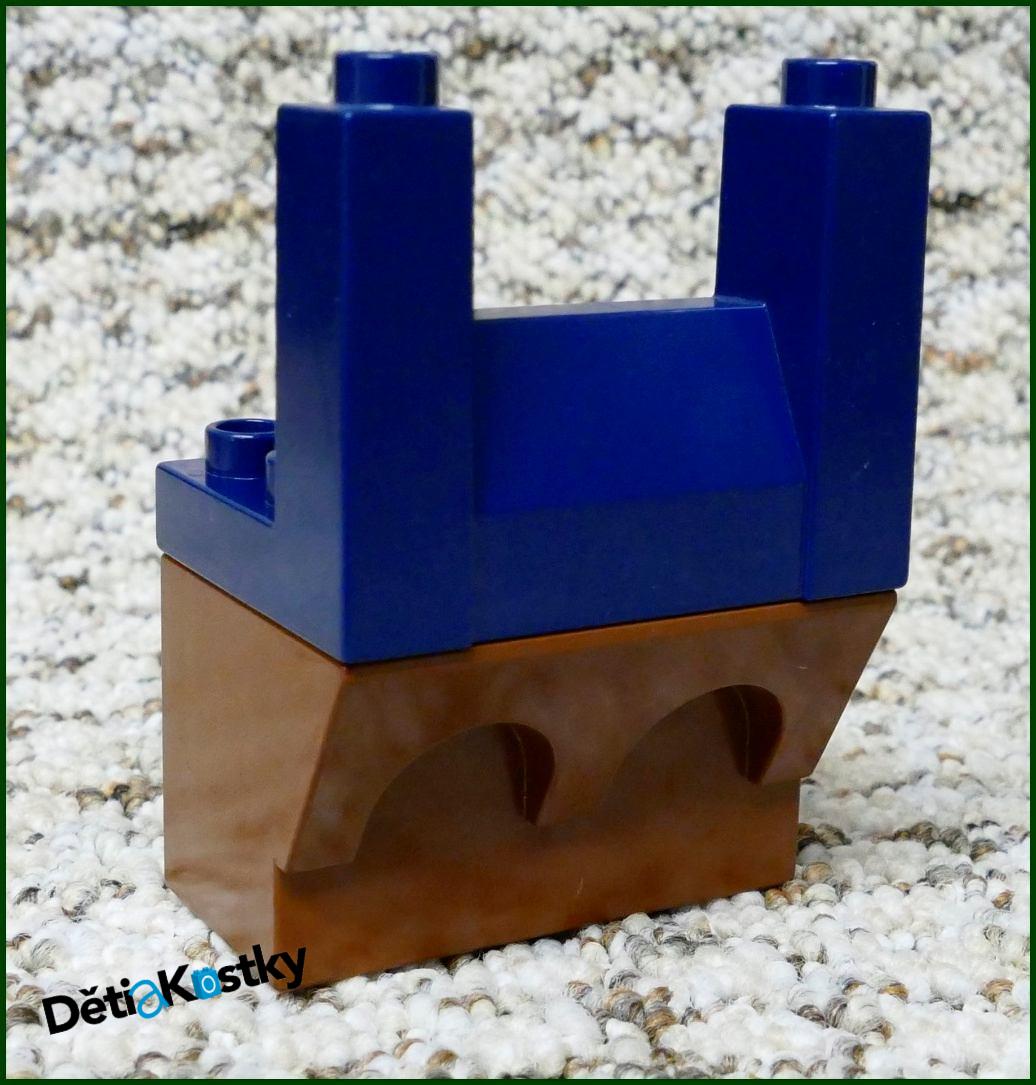 Lego® Duplo® Hradba Horní Díl - Tmavě Hnědá