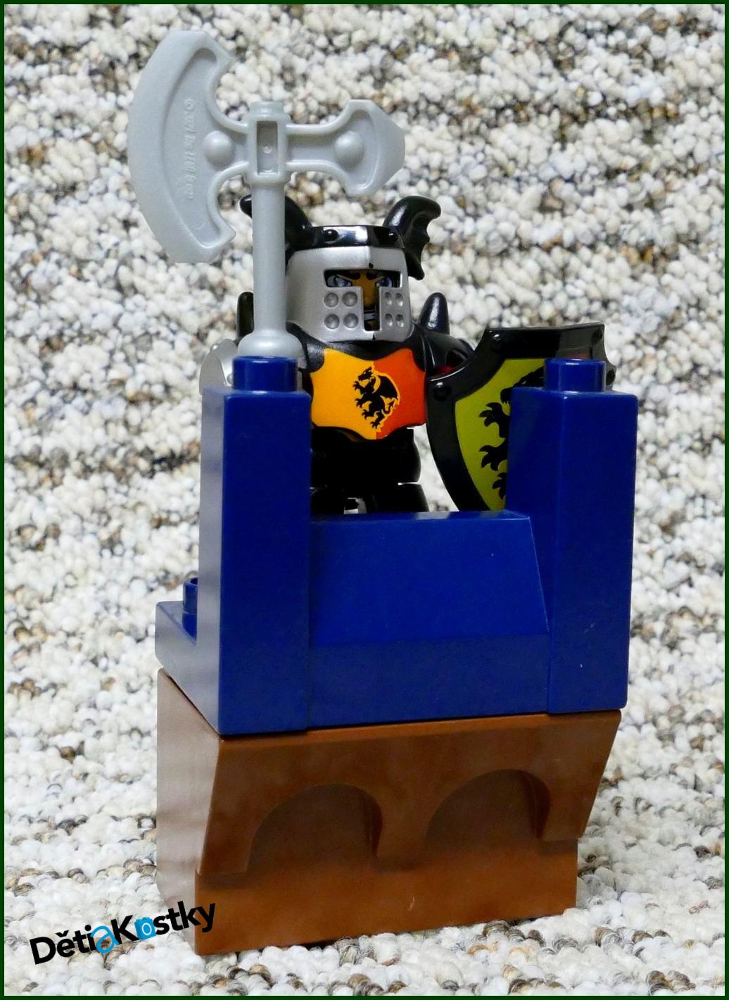 Lego® Duplo® Hradba Horní Díl - Tmavě Hnědá