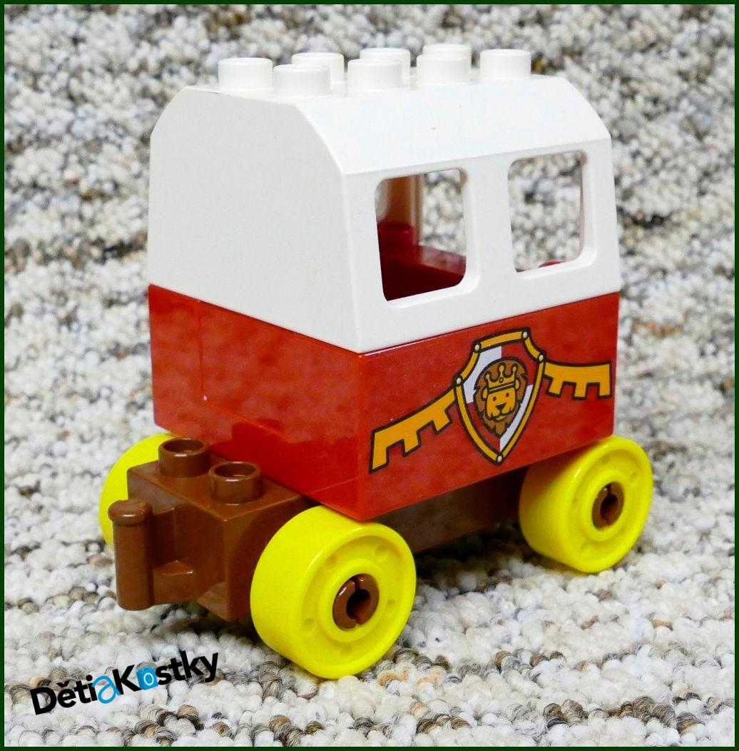 Lego® Duplo® Rytířský Vůz - Hnědý Podvozek/Žlutá Střecha