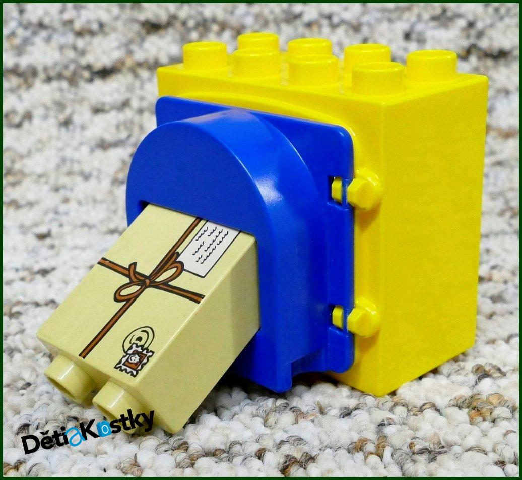 Lego® Duplo® Kostka se Schránkou Tyrkysová (Bílá Schránka)