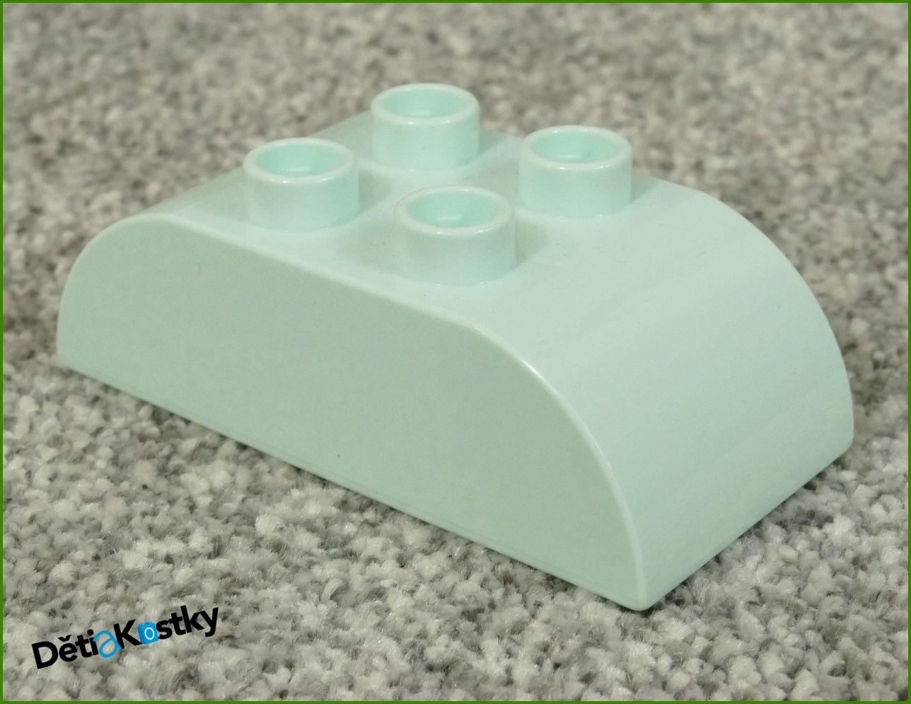 Lego® Duplo® Kostka 2x4 Zaoblená Azurová (Stříška)
