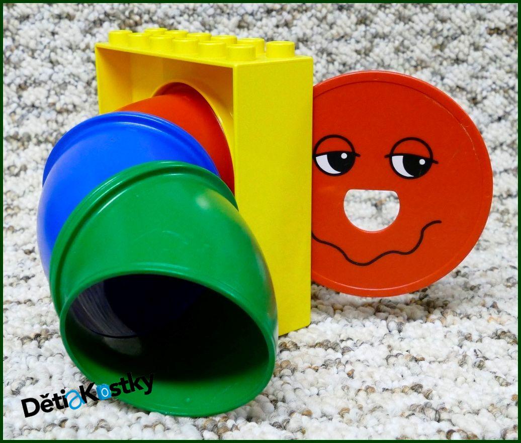 Lego® Duplo® Vstup / Výstup z Dráhy (Žlutá/Modrý Obličej)