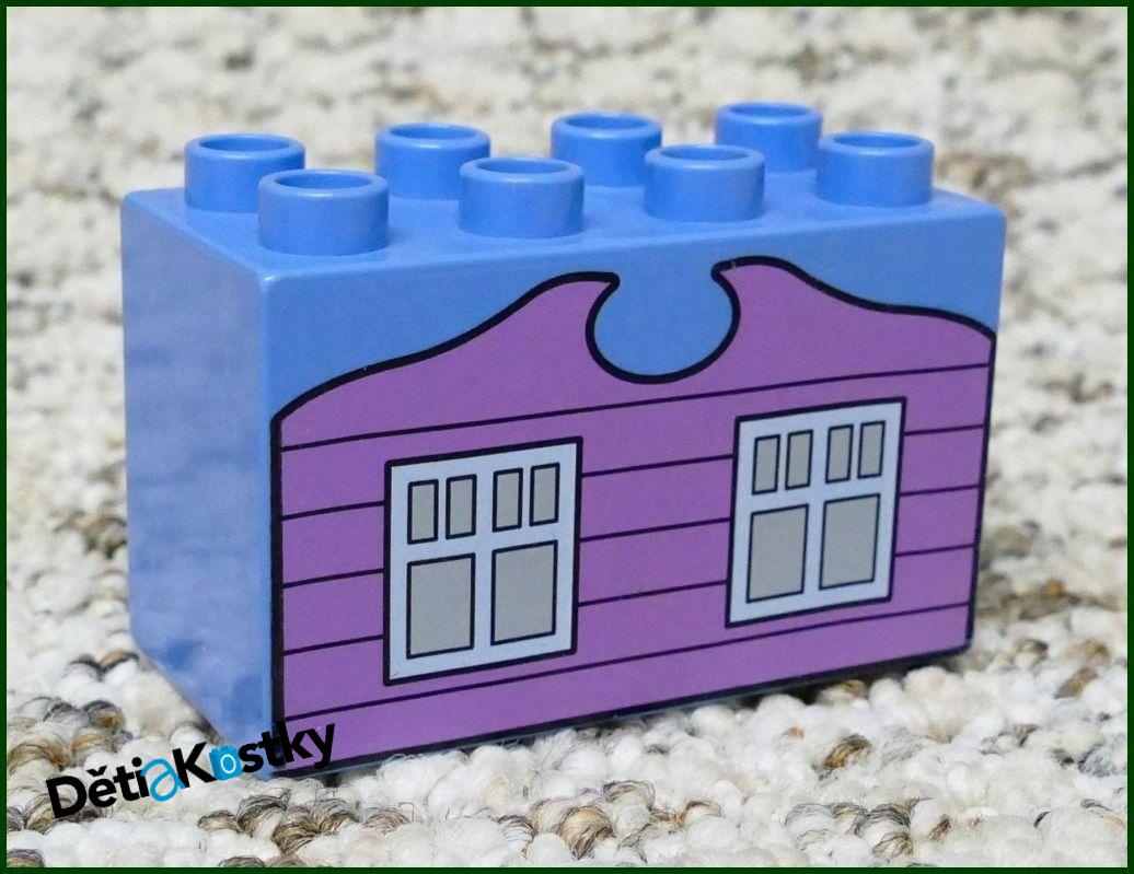 Lego® Duplo® Kostka 2x4x2 Světle Modrá - Domeček