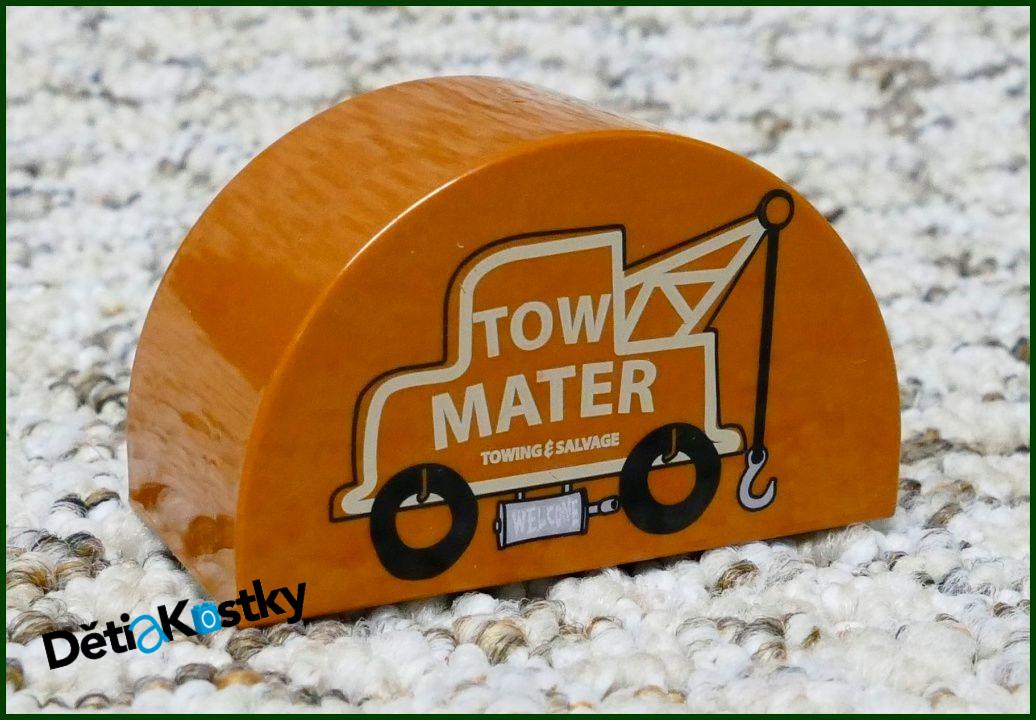 Lego® Duplo® Kostka Půlkulatá Hnědá - Tow Mater