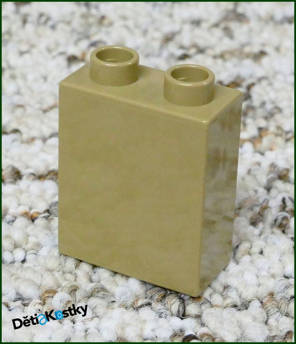Lego® Duplo® Kostka 1x2x2 Tmavě Béžová