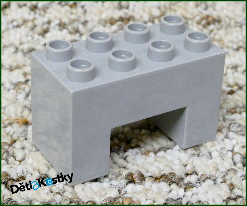 Lego® Duplo® Kostka Podstavec Mostu 2x4 Světle Šedý