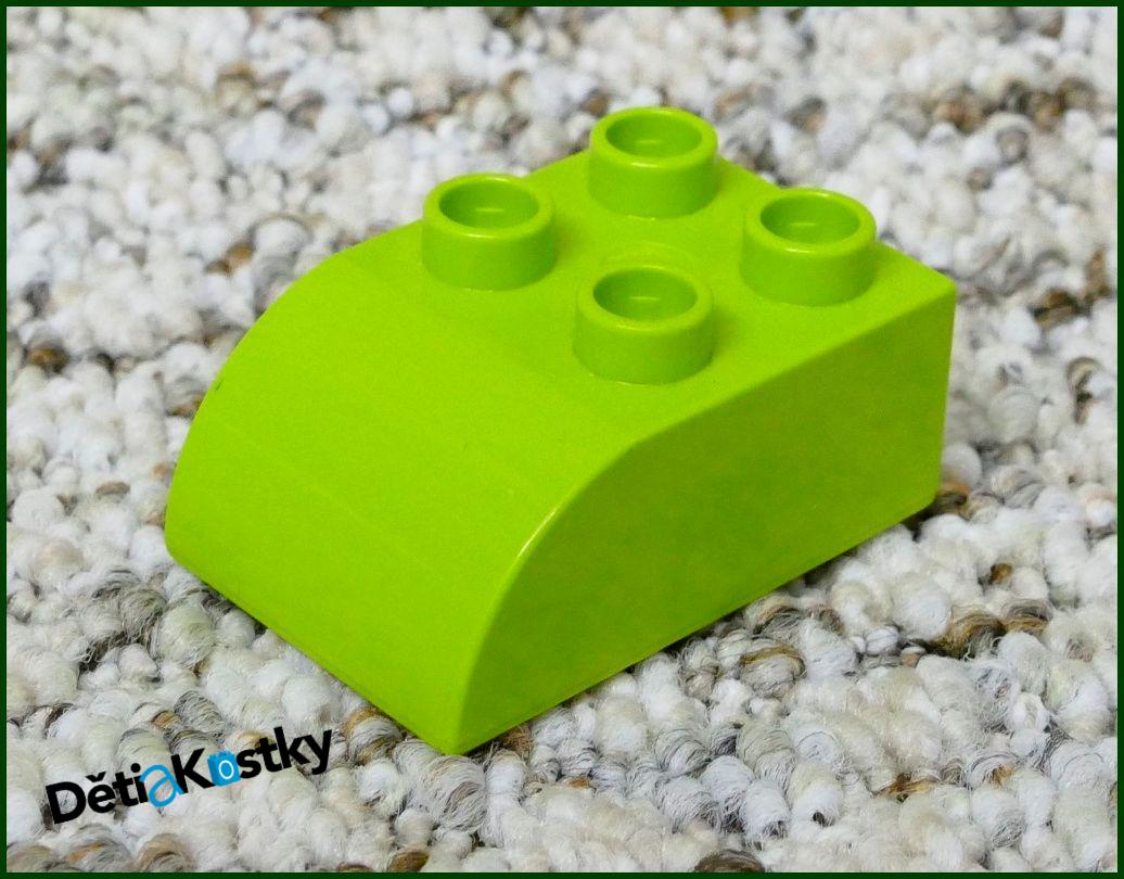 Lego® Duplo® Kostka 2x3 Zkosená Limetka