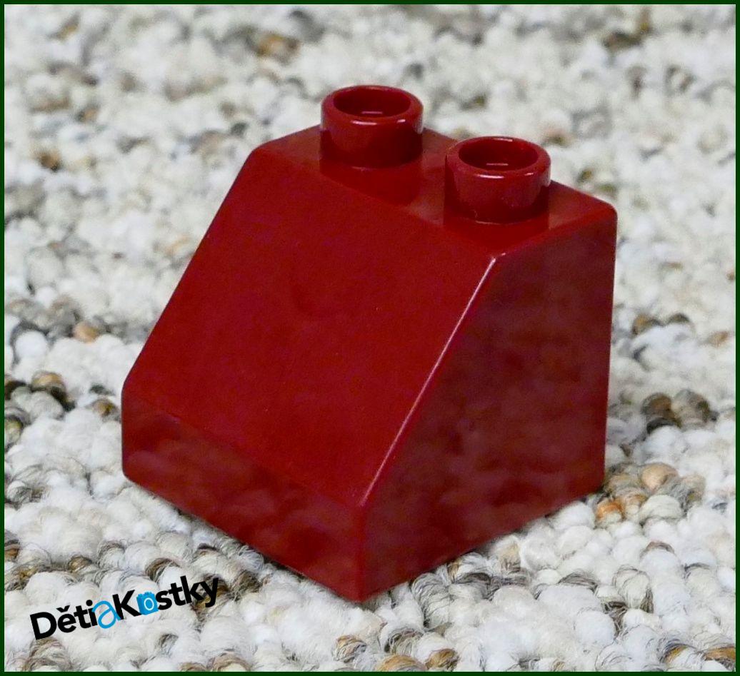Lego® Duplo® Kostka 2x2 Zkosená Vínová