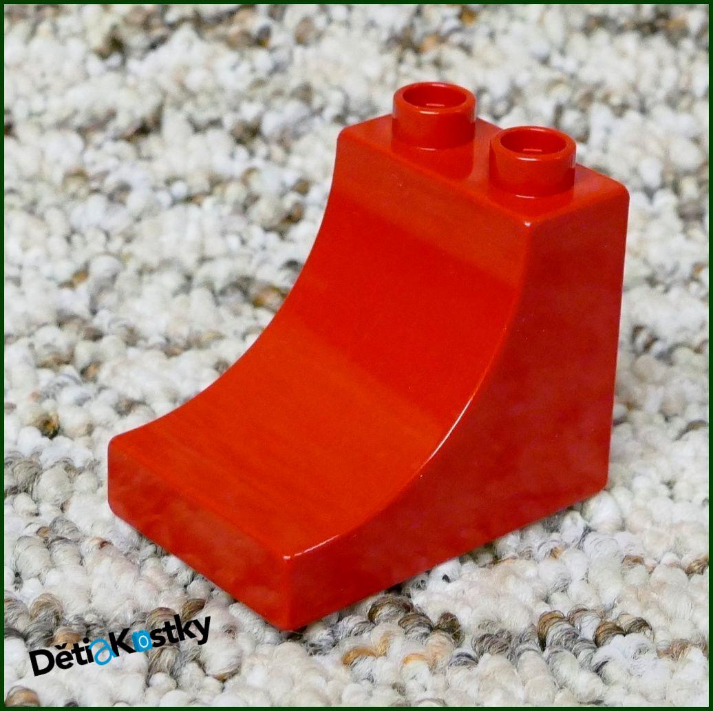 Lego® Duplo® Kostka 3x2 Stříška Zakulacená Červená