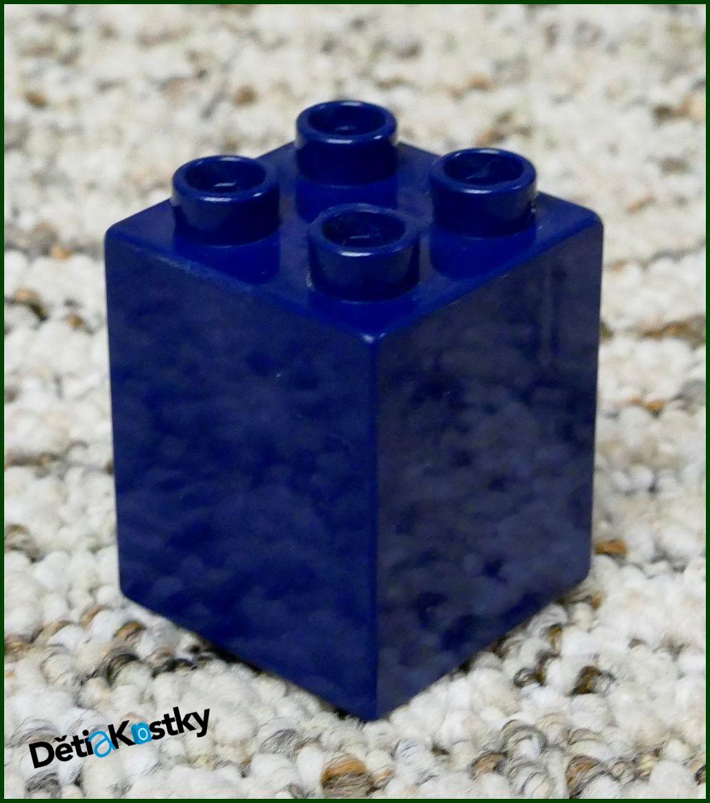 Lego® Duplo® Kostka 2x2x2 Tmavě Modrá