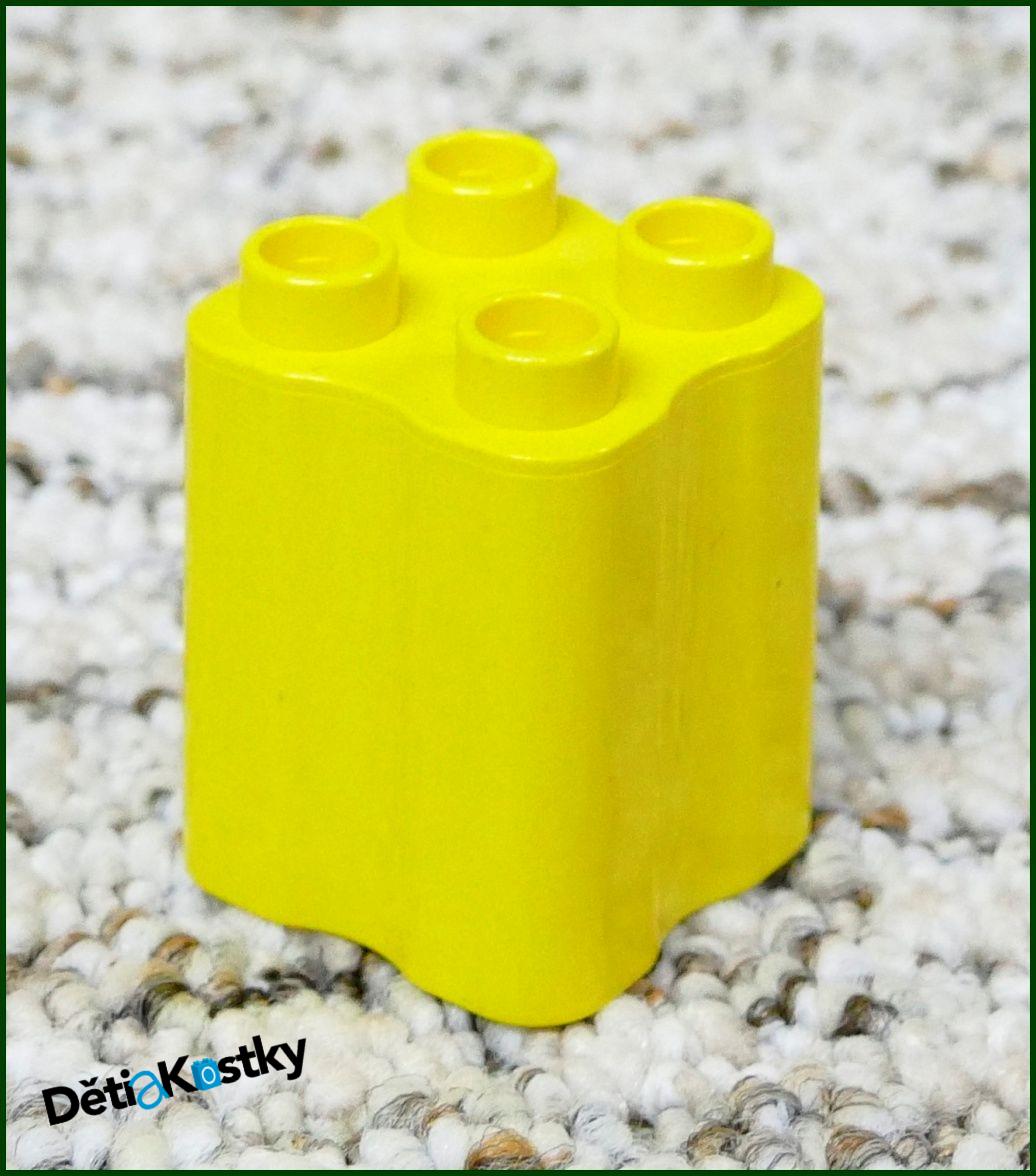 Lego® Duplo® Kostka 2x2x2 Tvarovaná Žlutá