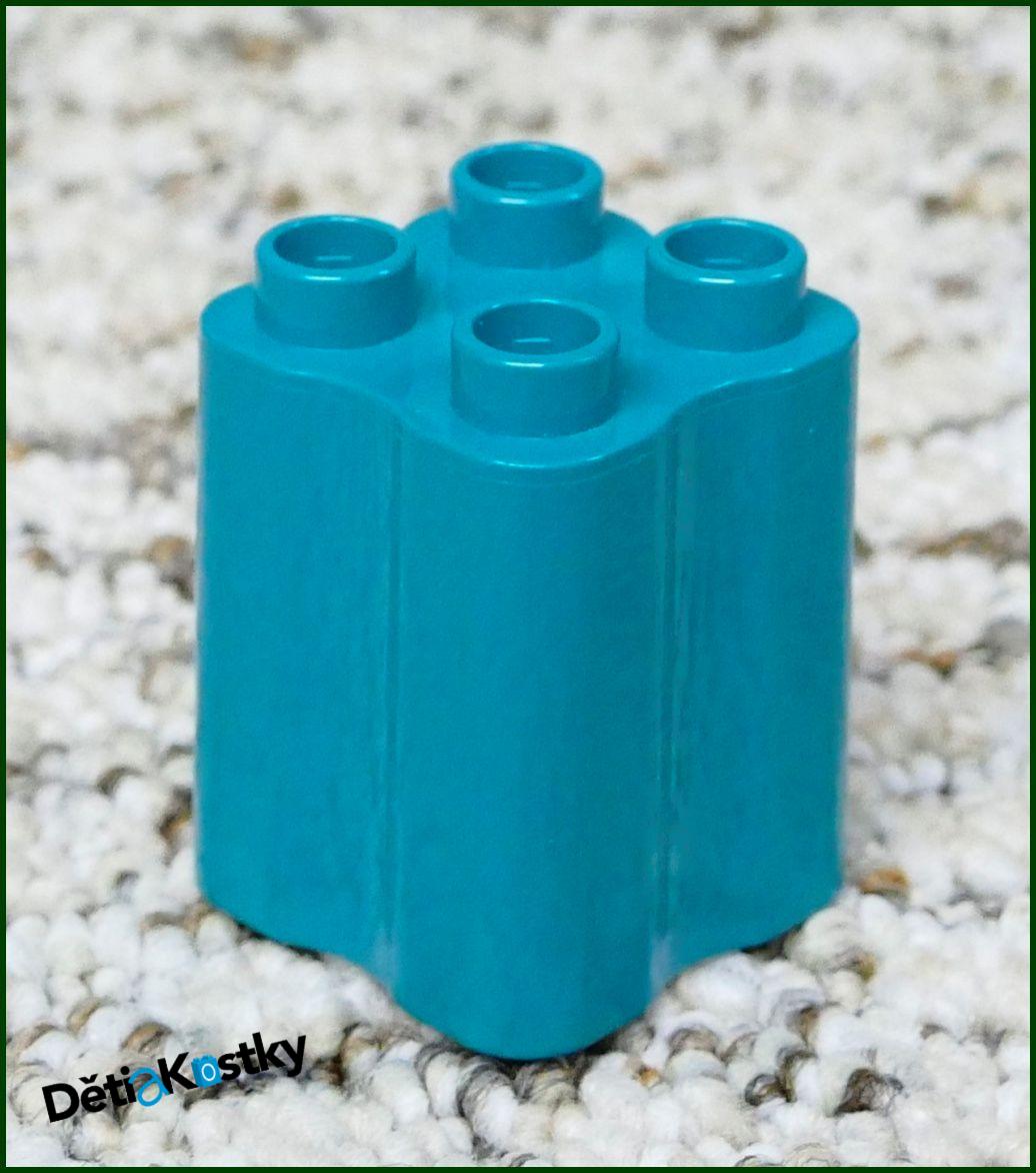 Lego® Duplo® Kostka 2x2x2 Tvarovaná Tyrkysová