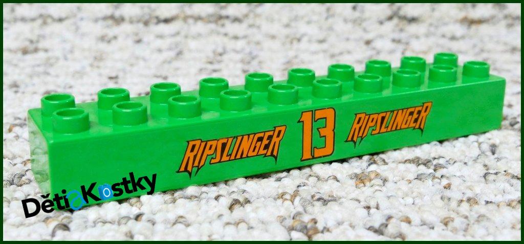 Lego® Duplo® Kostka 2x10 - Nápis RipSlinger 13