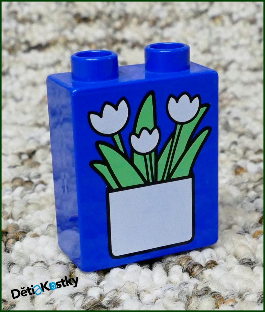 Lego® Duplo® Kostka 1x2x2 Modrá - Květináč