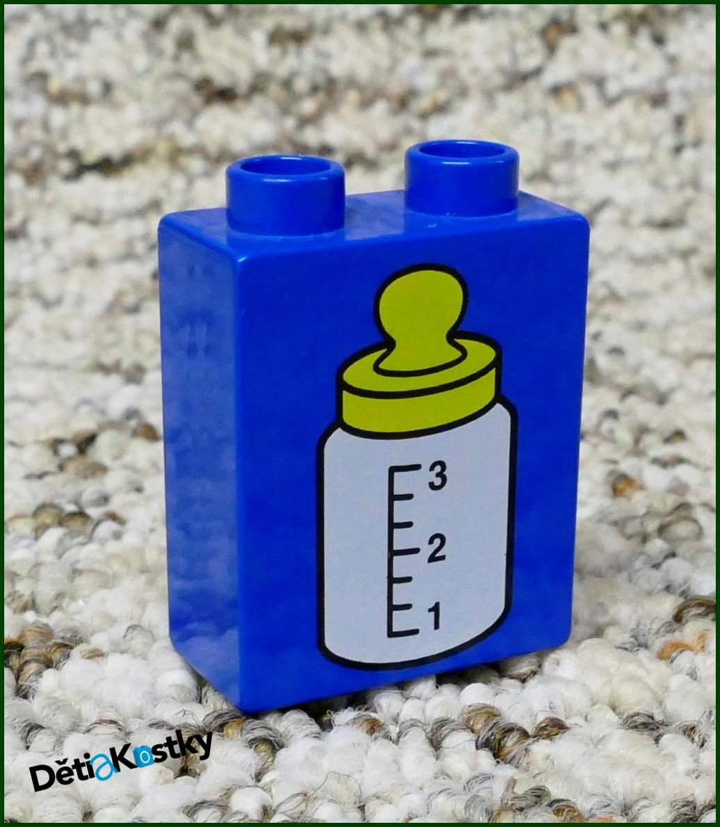 Lego® Duplo® Kostka 1x2x2 Modrá - Láhev pro Miminka