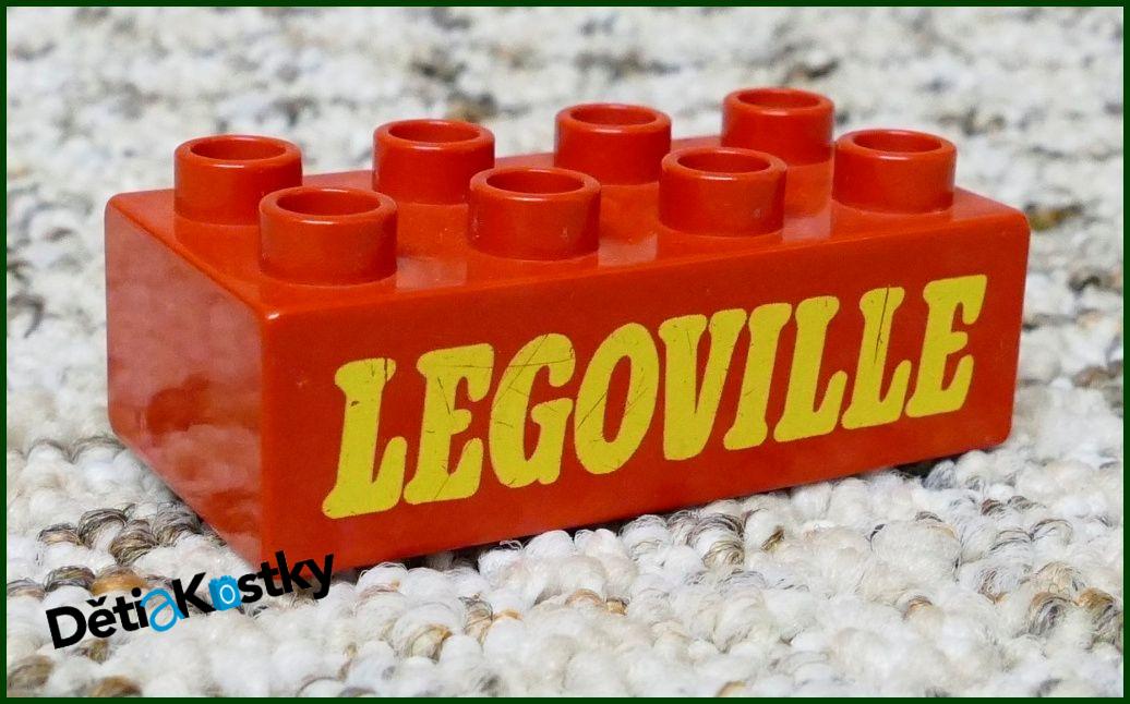 Lego® Duplo® Kostka 2x4 Červená - Legoville