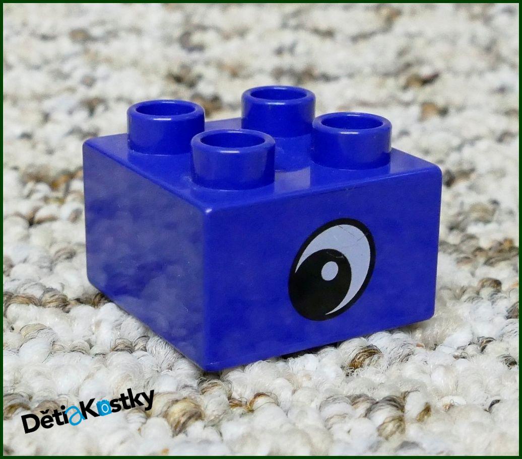 Lego® Duplo® Kostka Fialková 2x2 Oko Šikmé