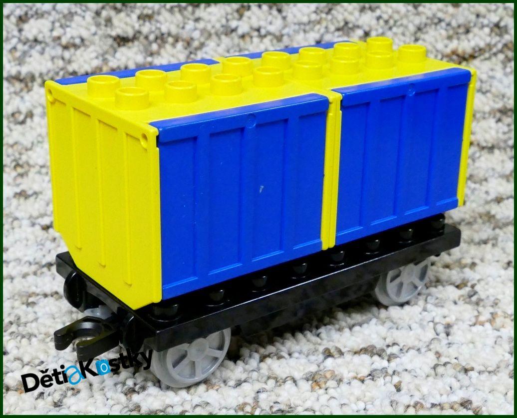 Lego® Duplo® Vagon - Kontejnery - 4 Modrá Dvířka