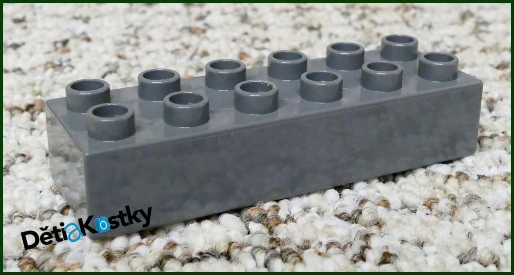 Lego® Duplo® Kostka 2x6 Tmavě Šedá