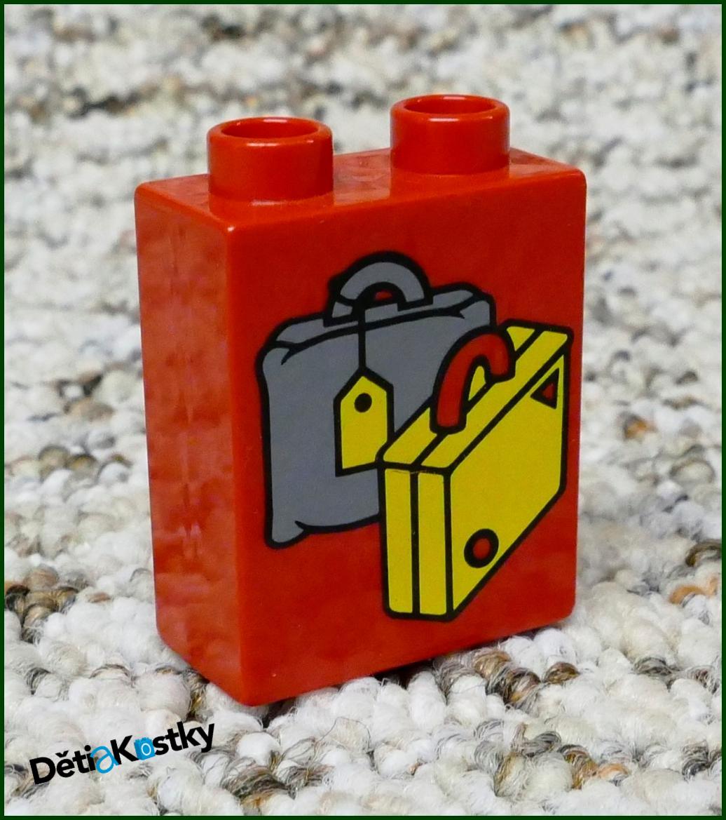 Lego® Duplo® Kostka 1x2x2 Červená - Kufry
