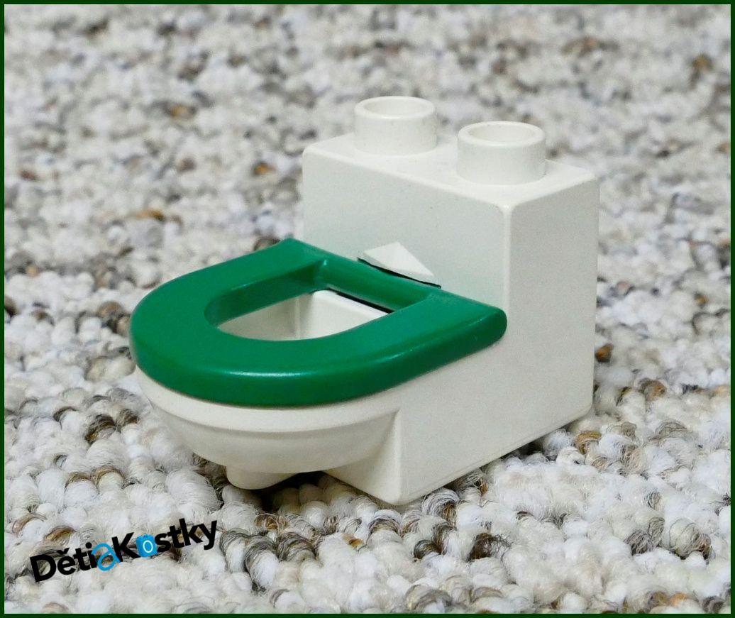 Lego® Duplo® Záchod Bílý (Zelené Prkénko)