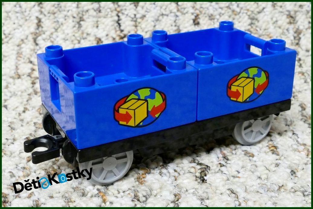 Lego® Duplo® Vagon - Nízké Korby Poštovní - Modré