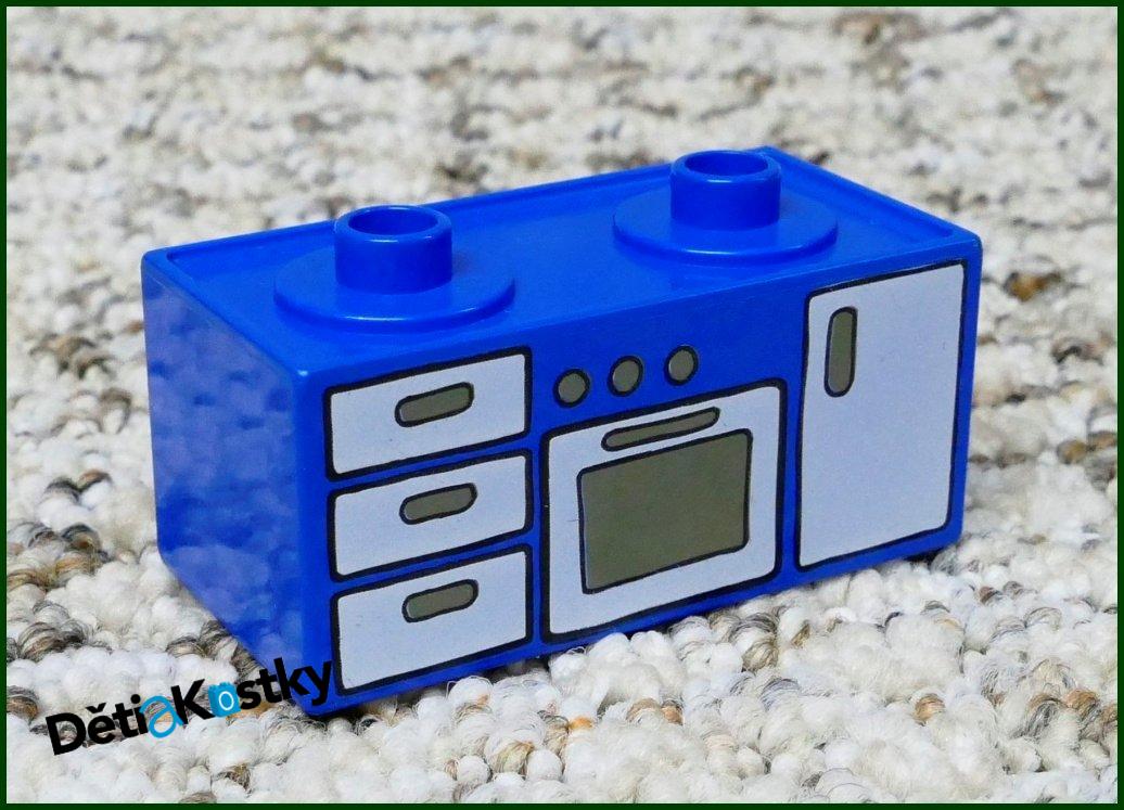 Lego® Duplo® Kuchyňská Linka (Trouba) se Šuplíky Modrá