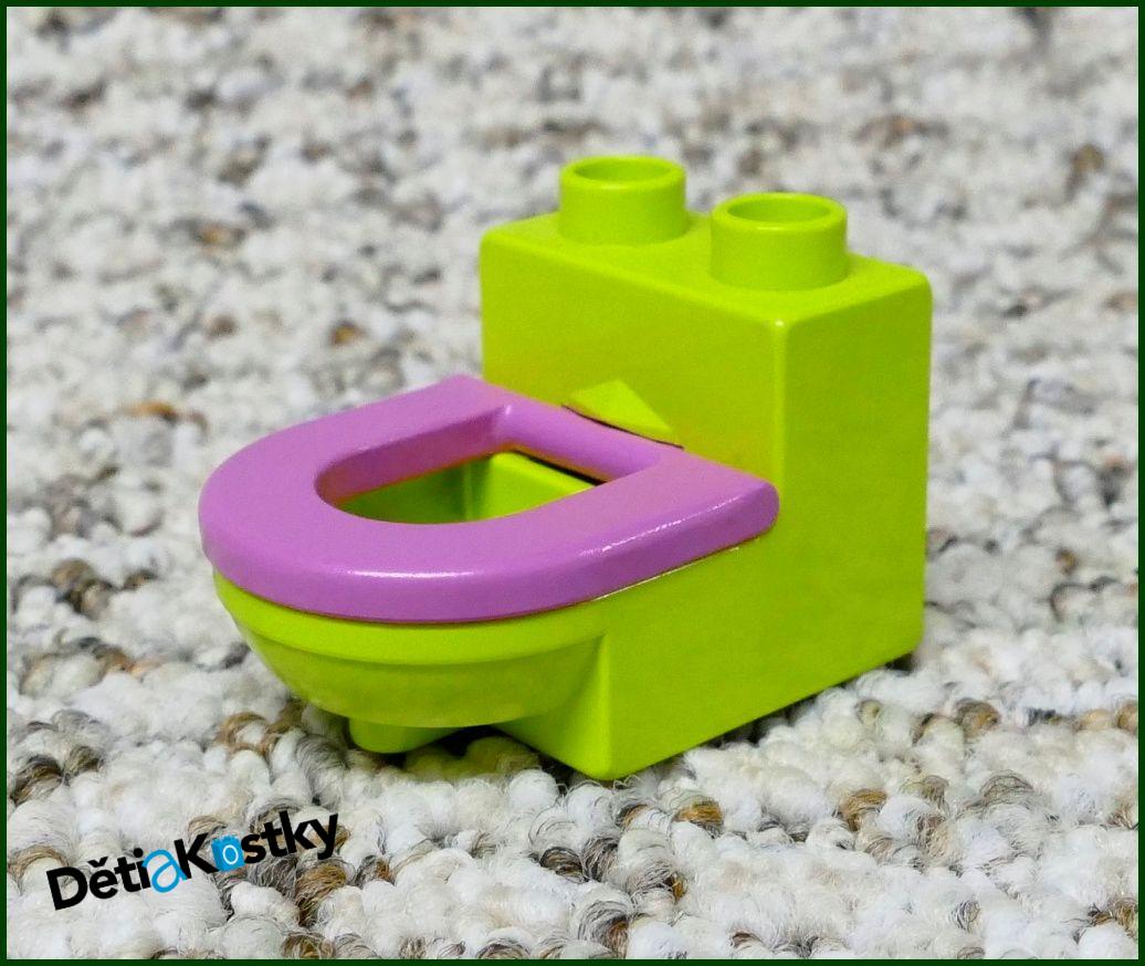 Lego® Duplo® Záchod Limetka (Růžové Prkénko)