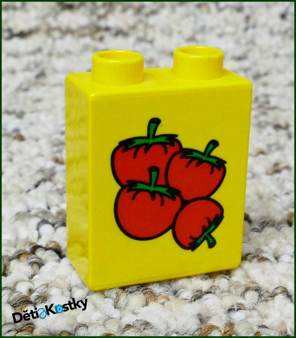 Lego® Duplo® Kostka 1x2x2 Žlutá - Rajčata