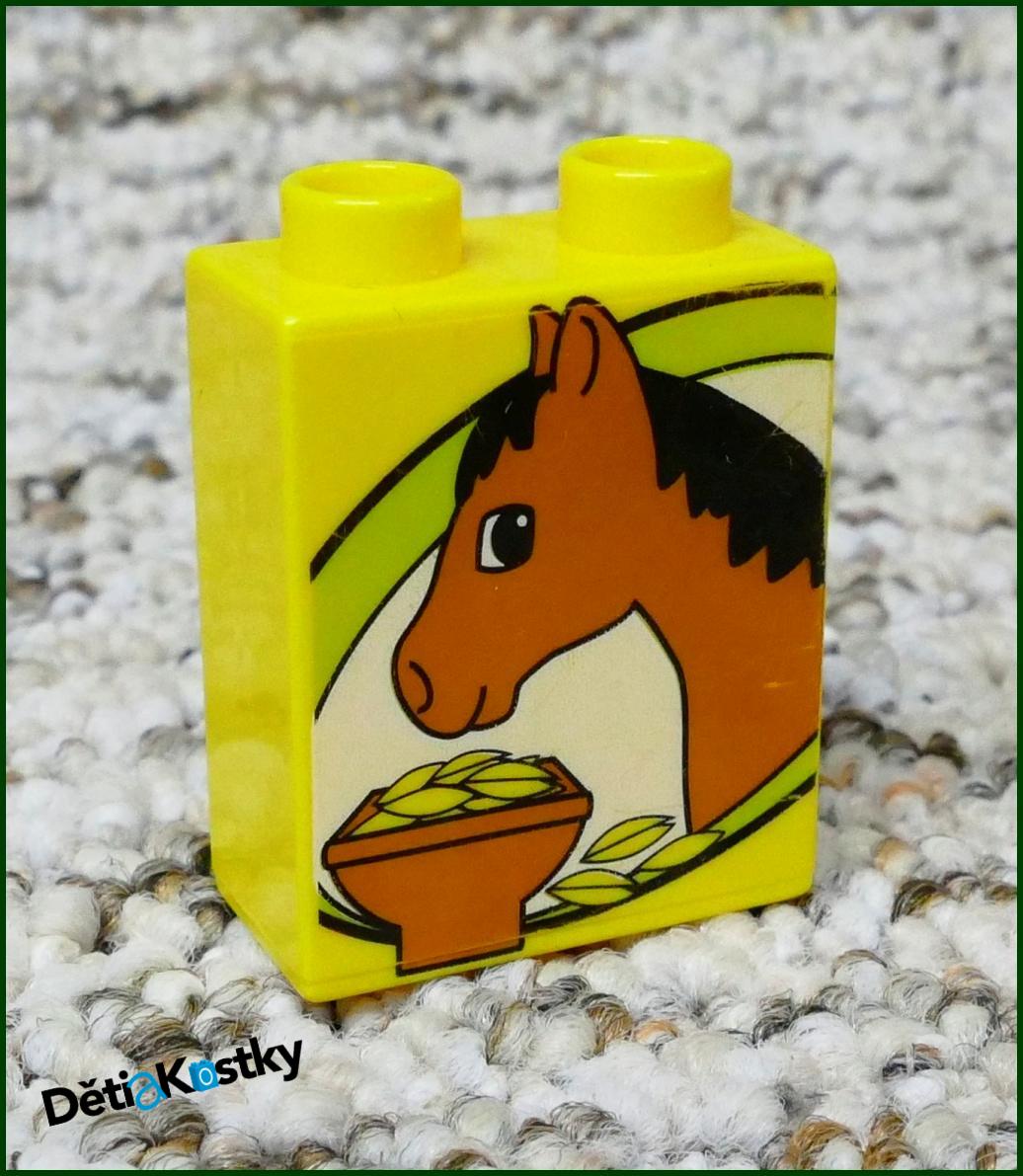 Lego® Duplo® Kostka 1x2x2 Žlutá - Kůň