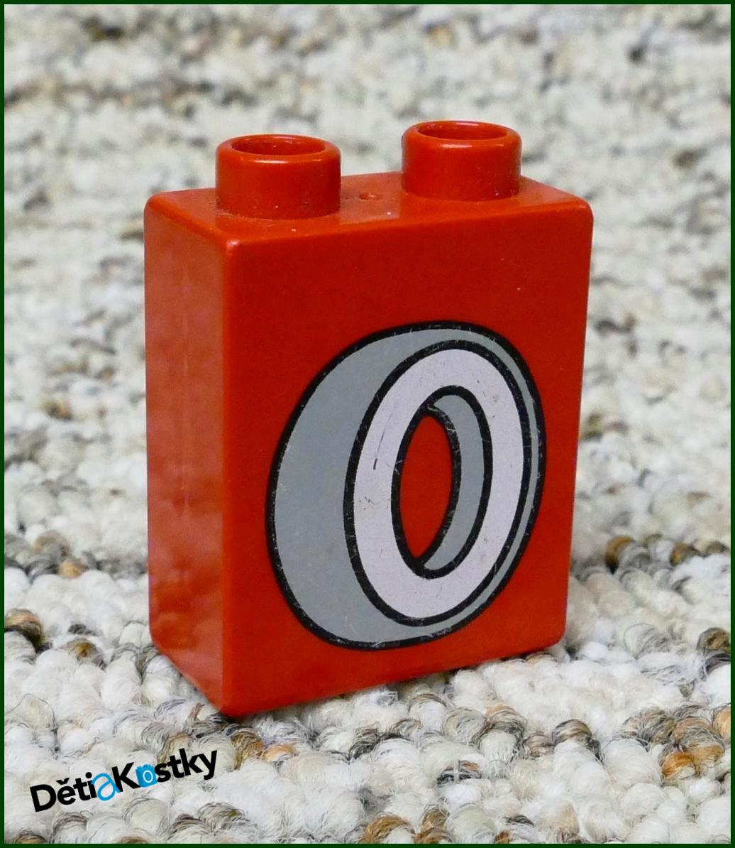 Lego® Duplo® Kostka 1x2x2 Červená - Pneumatika