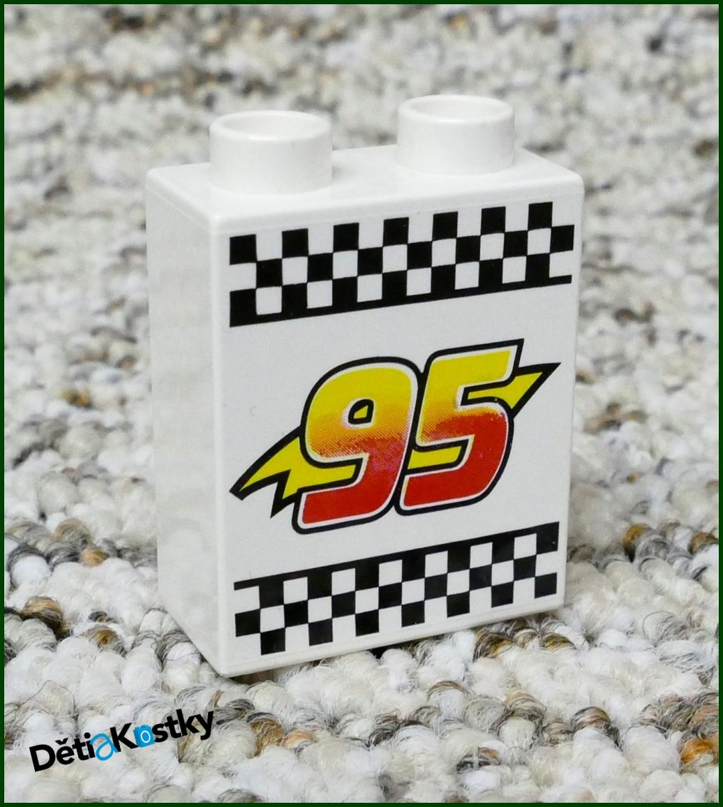 Lego® Duplo® Kostka 1x2x2 Bílá - Cars 95