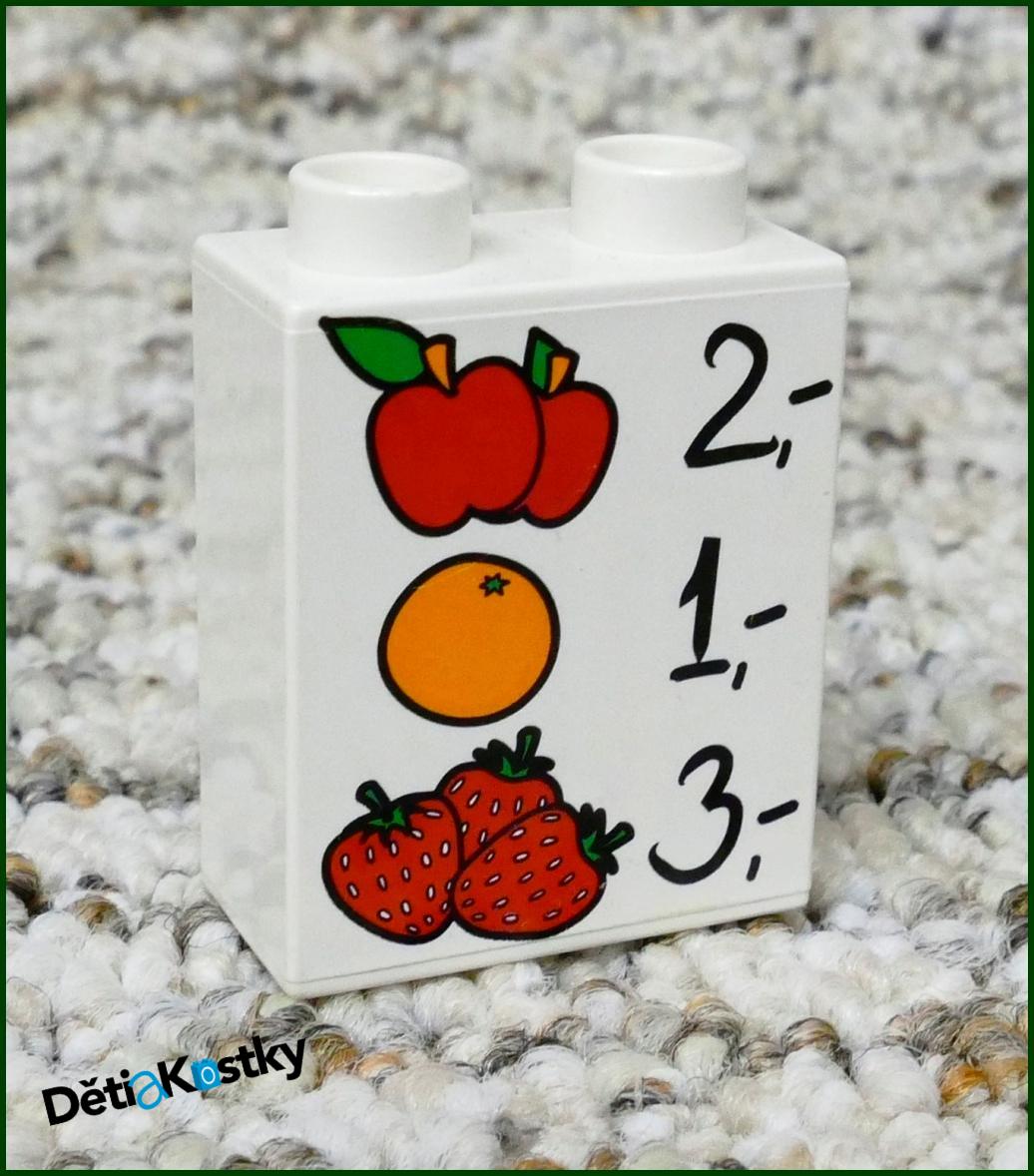 Lego® Duplo® Kostka 1x2x2 Bílá - Ceny Ovoce