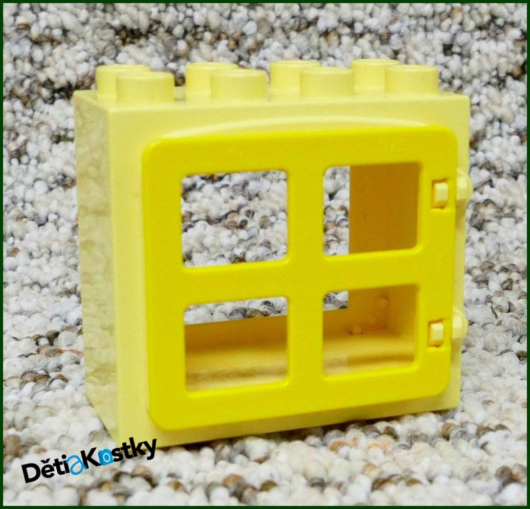 Lego® Duplo® Kostka s Oknem Béžová - Žlutá Okenice