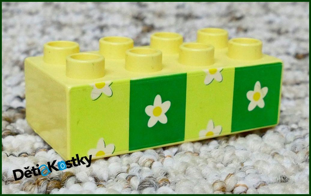 Lego® Duplo® Kostka 2x4 Světle Žlutá - Květiny