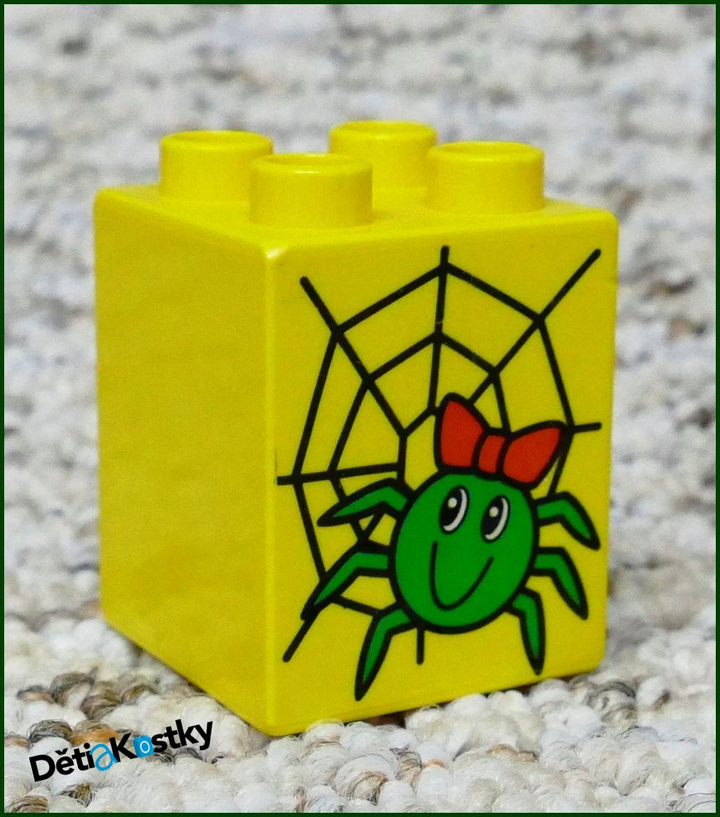 Lego® Duplo® Kostka 2x2x2 Žlutá - Pavouk