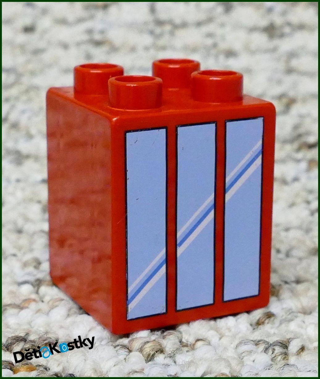 Lego® Duplo® Kostka 2x2x2 Červená - Okno