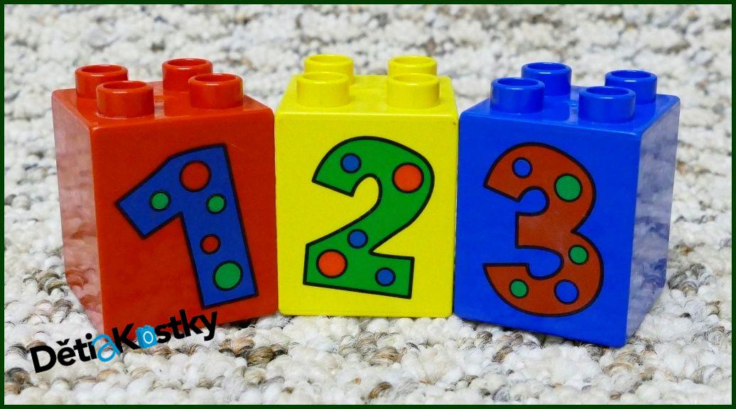 Lego® Duplo® Kostky 2x2x2 - Čísla 1-3