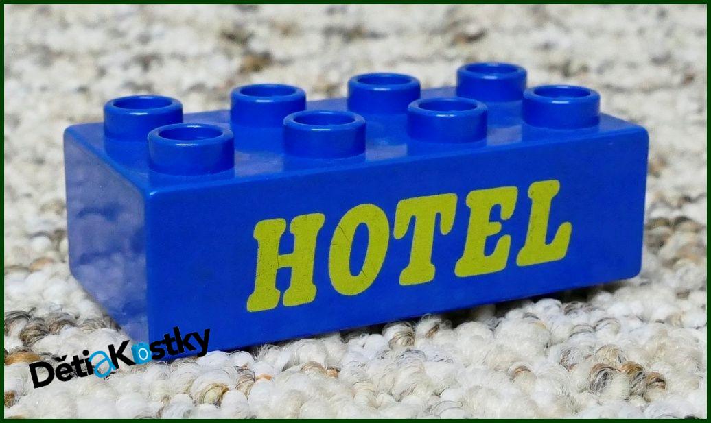 Lego® Duplo® Kostka 2x4 Modrá - Hotel