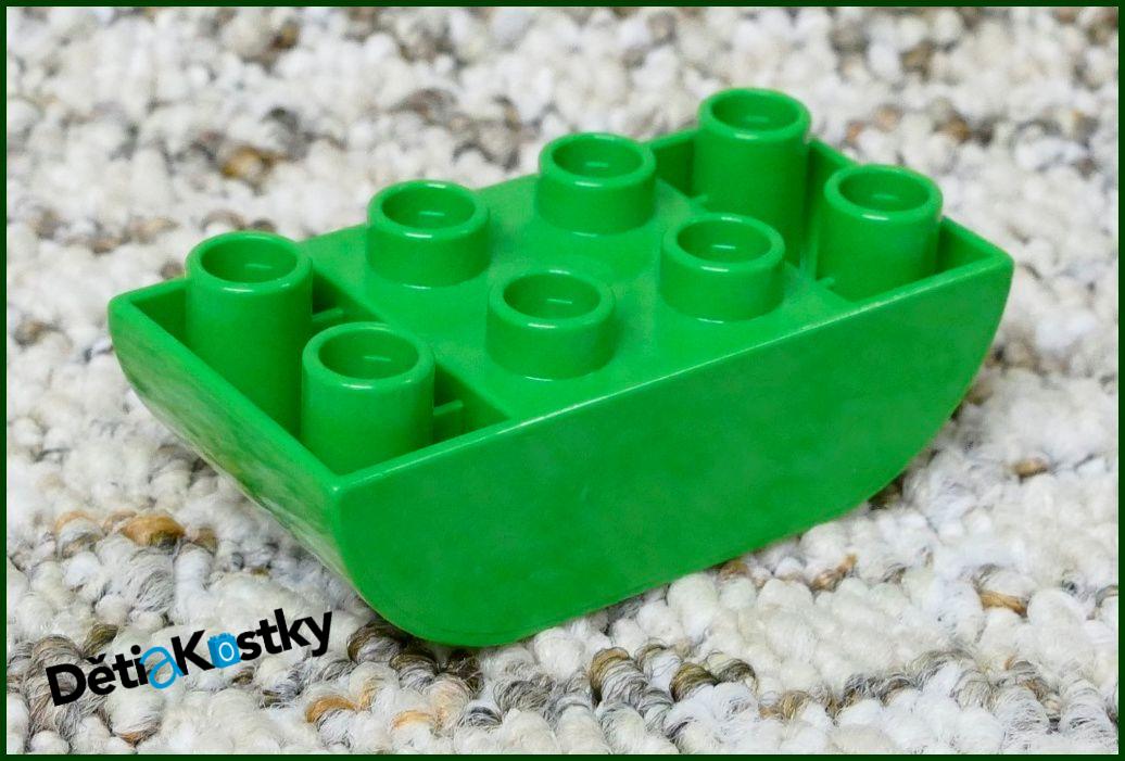Lego® Duplo® Kostka 2x4 Zaoblená Invert - Zelená
