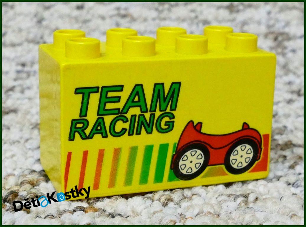 Lego® Duplo® Kostka 2x4x2 Žlutá - Team Racing