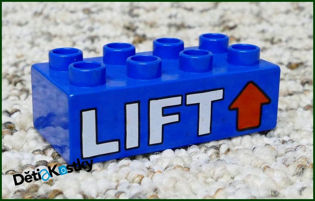 Lego® Duplo® Kostka 2x4 Modrá - Lift/Výtah