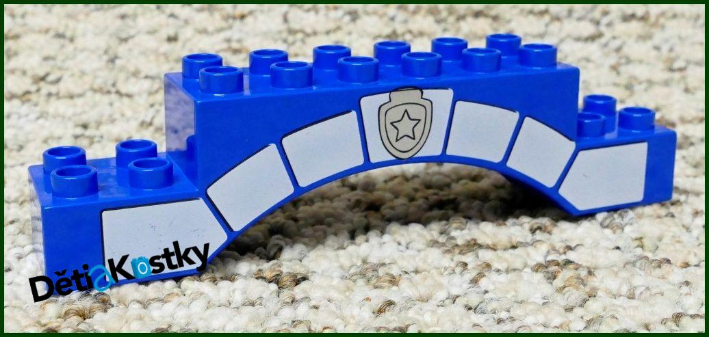 Lego® Duplo® Kostka Modrá Klenba Policejní Stanice