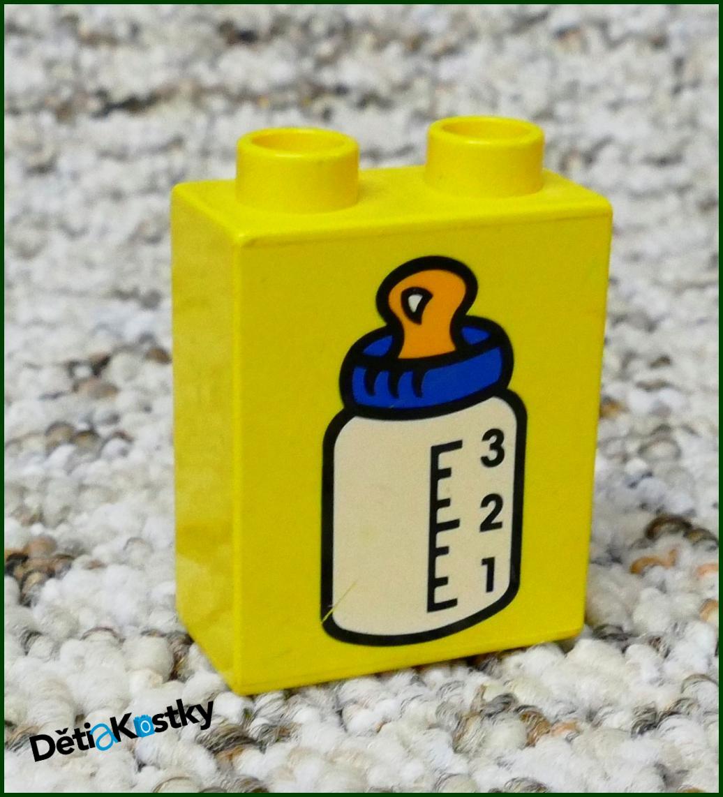 Lego® Duplo® Kostka 1x2x2 Žlutá - Láhev pro Miminka
