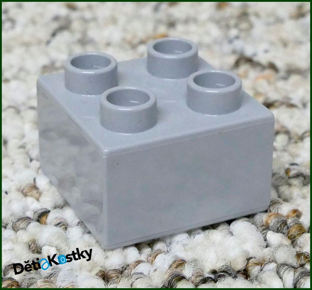 Lego® Duplo® Kostka 2x2 Světle Šedá