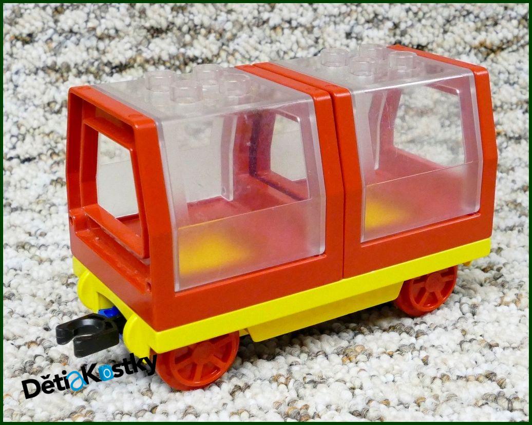 Lego® Duplo® Vagon pro Cestující - Prosklené Kabiny Červené